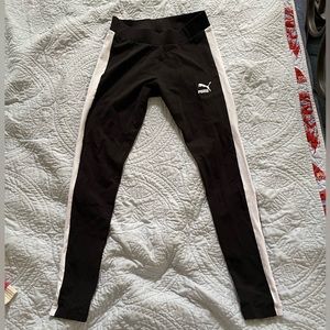 Black and white puma leggings size L